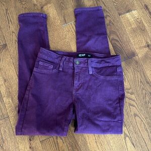 Purple skinny jeans